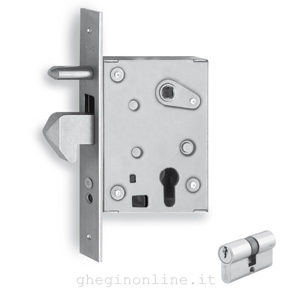 SERRURE DE PORTAIL À MORTAISE 77QL ISEO BQ ZINC F.MM 25 C.SAGOM M1+Q8 E ...