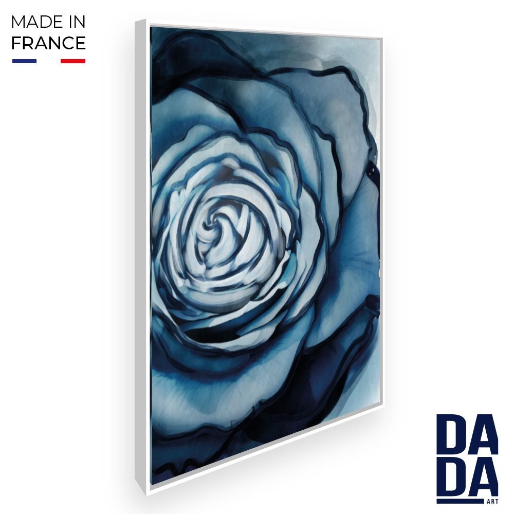 Rose Lagoon, Oeuvre sur toile étirée, encadré Blanc
