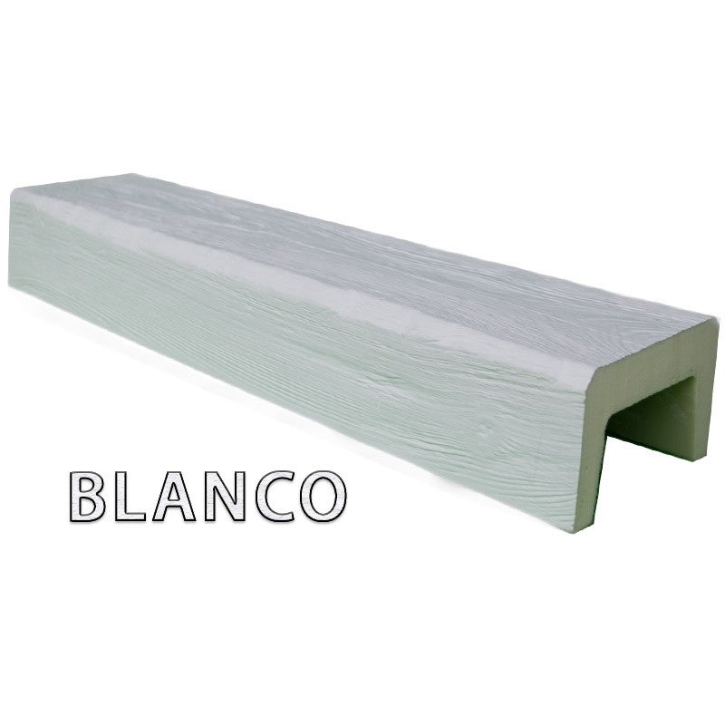 Decoracion Poliuretano  Viga De Imitación Madera Color 14,5X8x300 Cm Fabricada En Poliuretano Blanco , Leroy Merlin