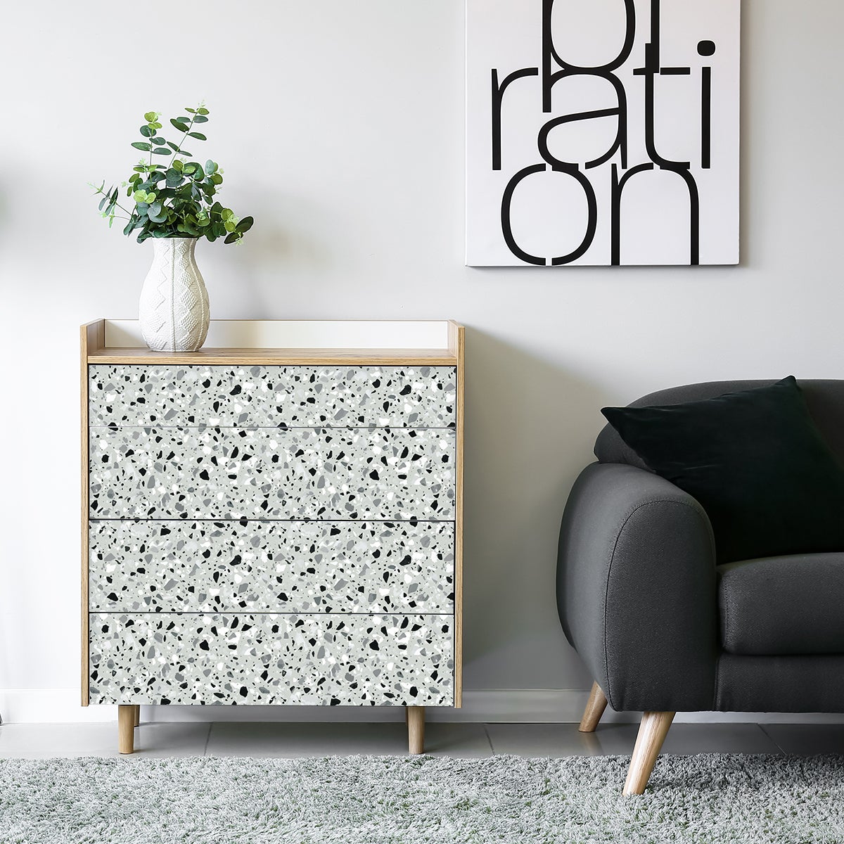 Adesivo terrazzo per mobili zaragoza - Sticker adesivo - adesivi murali - 40x60cm - 4