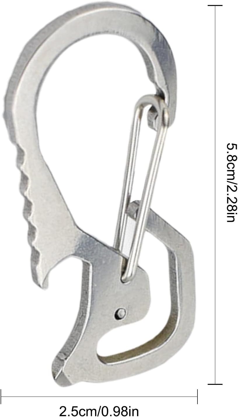Moschettone Portachiavi A Forma Di Stella In Alluminio Aerospaziale – Resistente Fino A 5kg Per Campeggio E Outdoor - 4