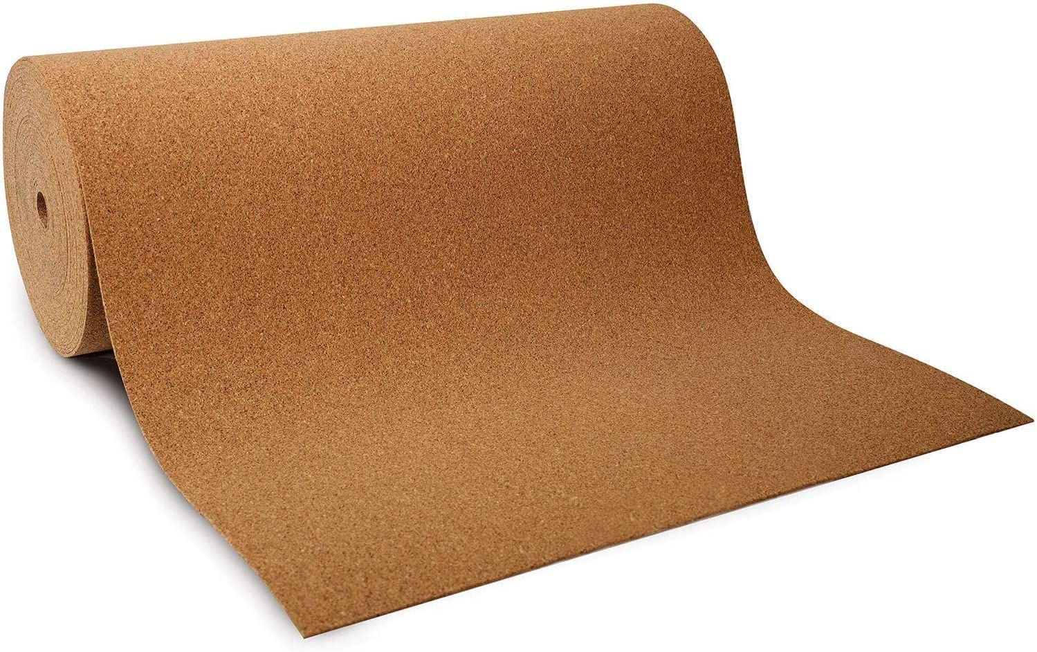 Rollo aislante de corcho para pared/suelo aislamiento natural de 8 mm de grosor 100 x 400 cm