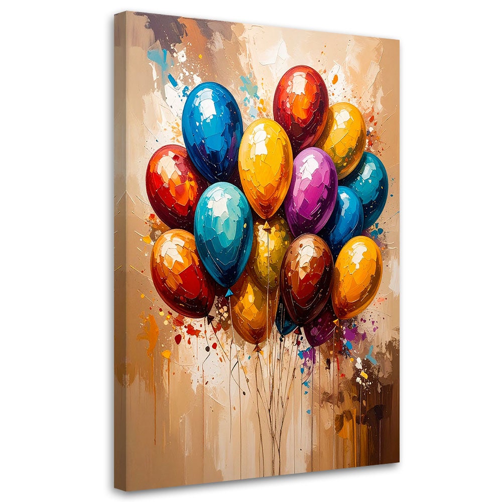 Obraz do pokoju dziecka kolorowe balony abstrakcja 70x100