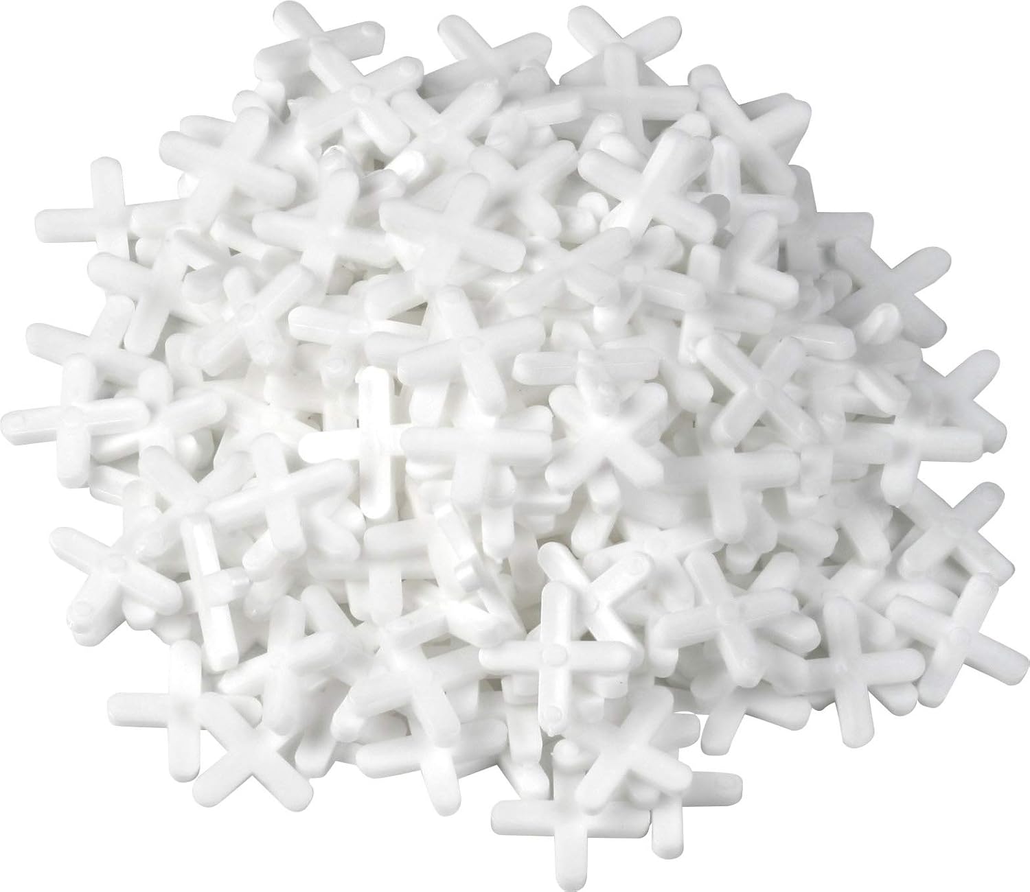Opakowanie 250 praktycznych, wytrzymałych plastikowych przekładek do płytek Białe akcesoria do układania płytek Pomoc przy układaniu płytek Przekładki