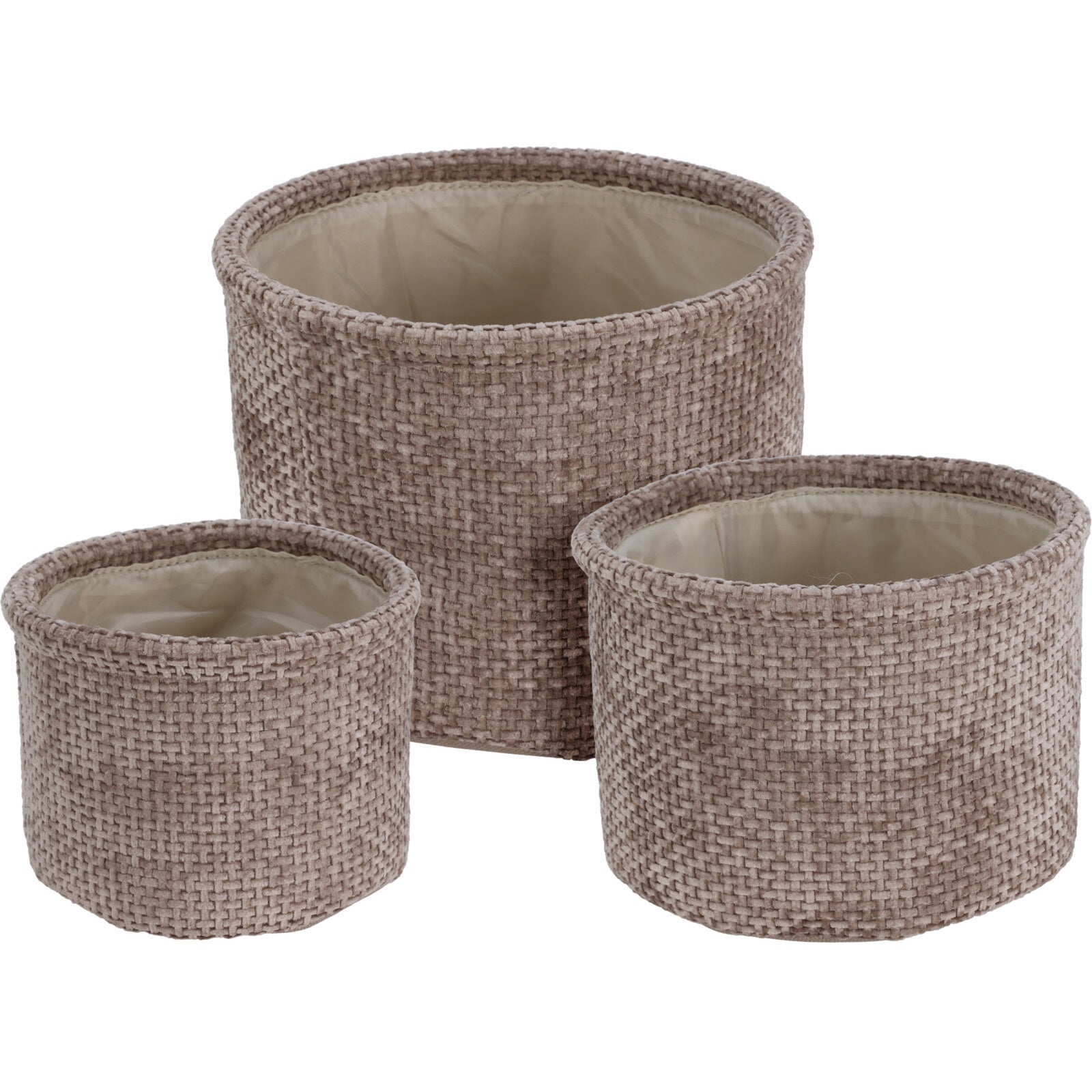 Ensemble de paniers ronds de rangement, 3 pièces., Home Styling ...