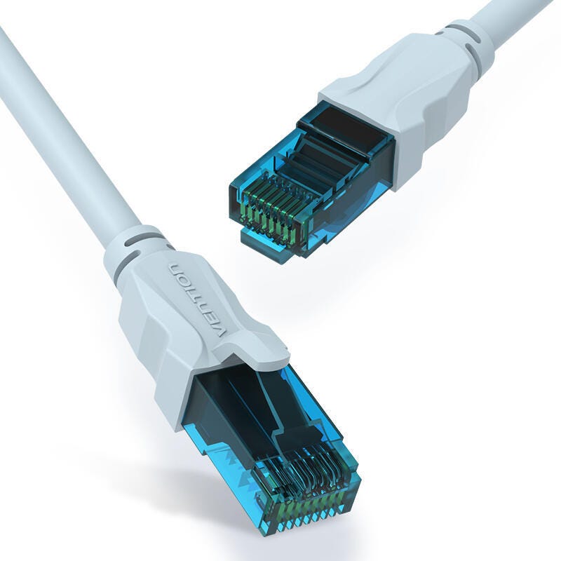 Cable de red rj45 utp vention vap-a10-s200 cat.5e 2m azul y negro ...