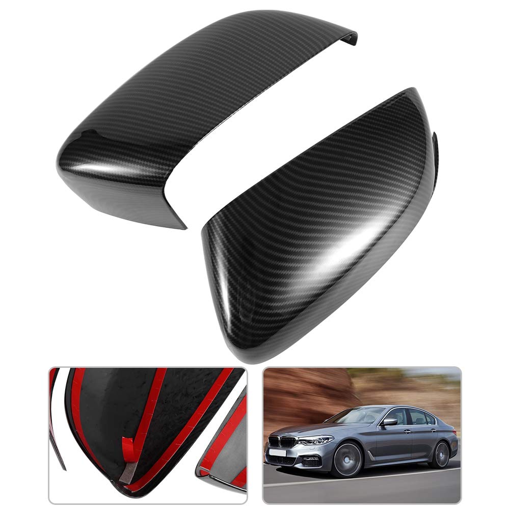 pezzi ABS vera fibra di carbonio modello specchietto retrovisore copertura trim tappo adatto per nuova serie 5 2018-201 - 5