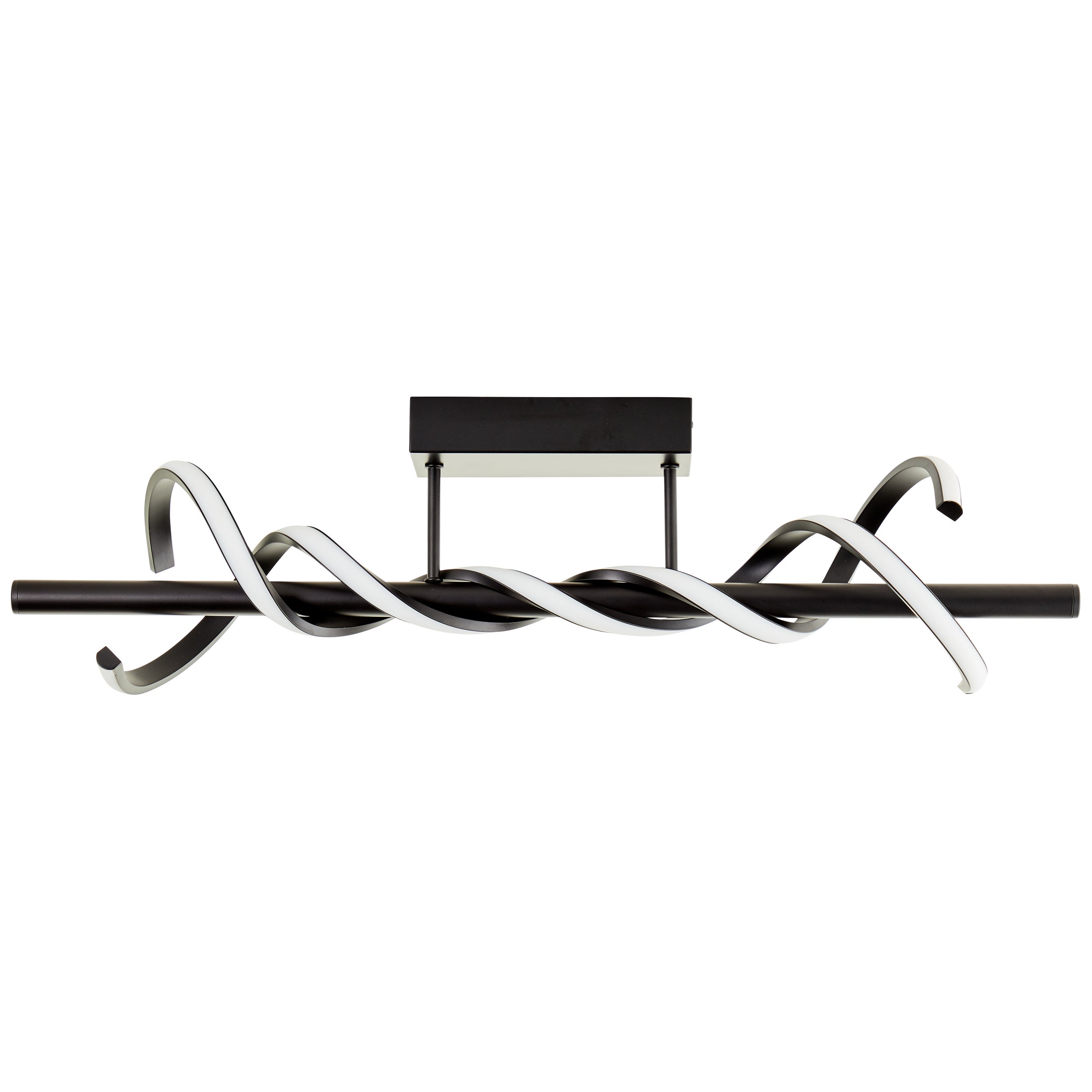 Brilliant Amalie LED lampa sufitowa 80cm czarna, metal/plastik, 1x zintegrowana dioda LED, 16W, (strumień świetlny: 2100lm, barwa światła: 3000K) - 2