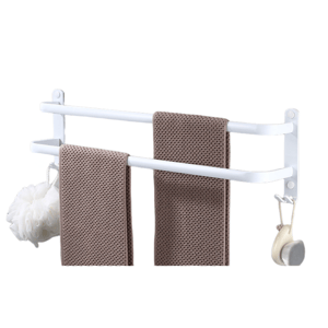 Portasciugamani Autoadesivo In Alluminio Per Bagno E Cucina - Capacità 30kg, Bianco, 50cm - Foto 11