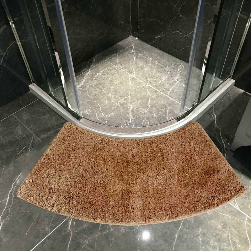 Tappetino Doccia Curvo Antiscivolo In Poliestere – 30x60x100 Cm, Lavabile In Lavatrice, Disponibile In 6 Colori