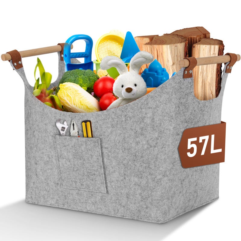 Panier D'organisation D'escalier En Feutre - Pliable En Forme De L Avec