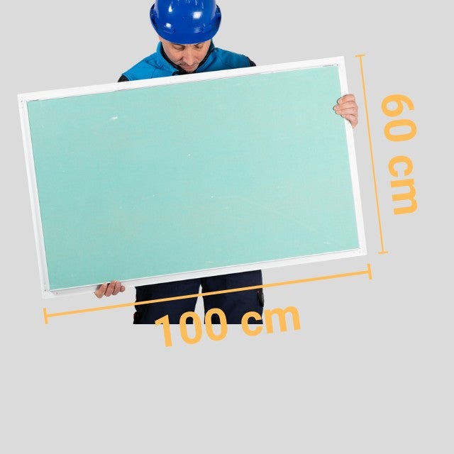 Botola Ispezione In Cartongesso E Alluminio - Misura 100x100 Mm, Sistema Push-pull, Per Pareti E Soffitti