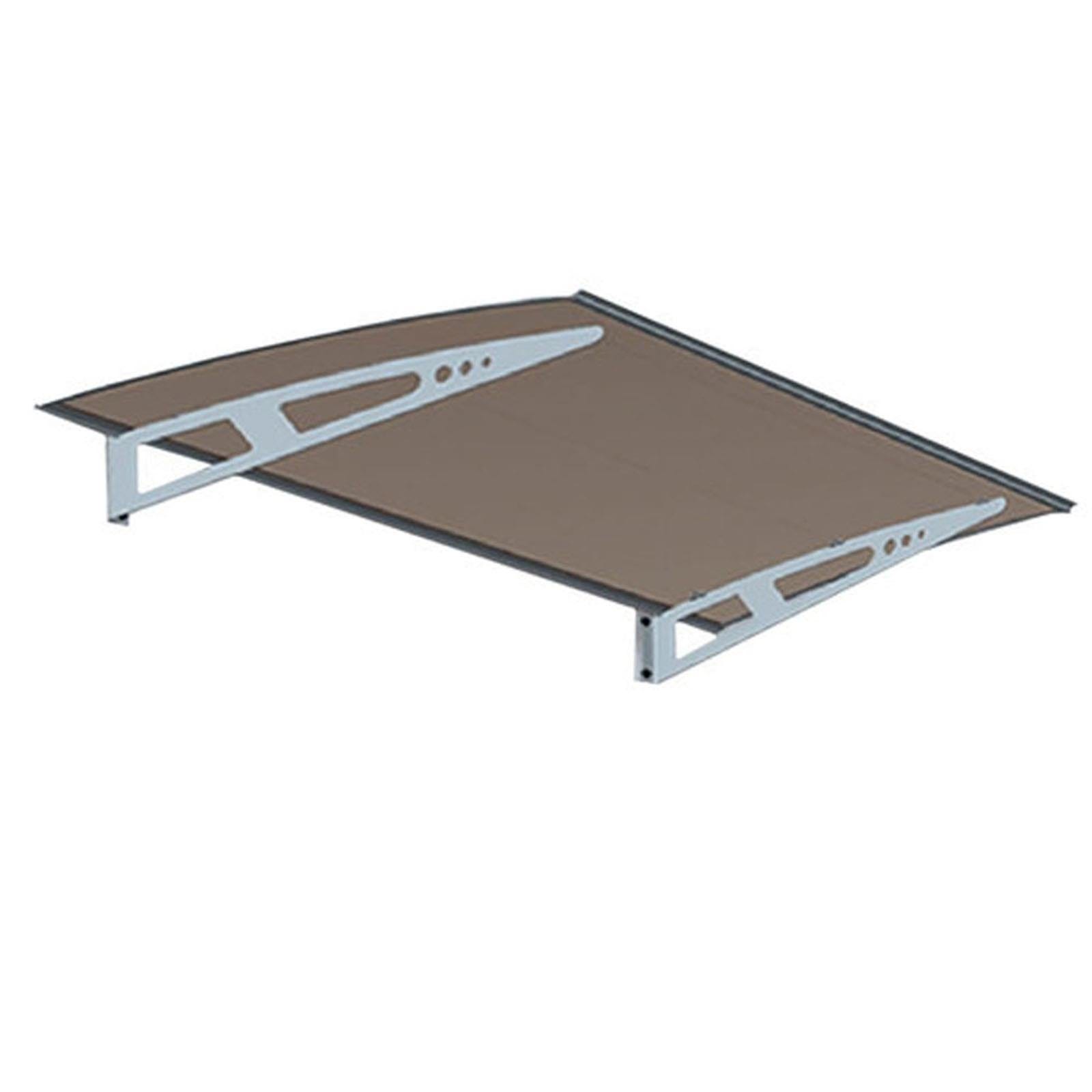 Pensilina In Policarbonato 100x240cm - Tettoia Esterna Modulabile, Trasparente E Resistente - Foto 11