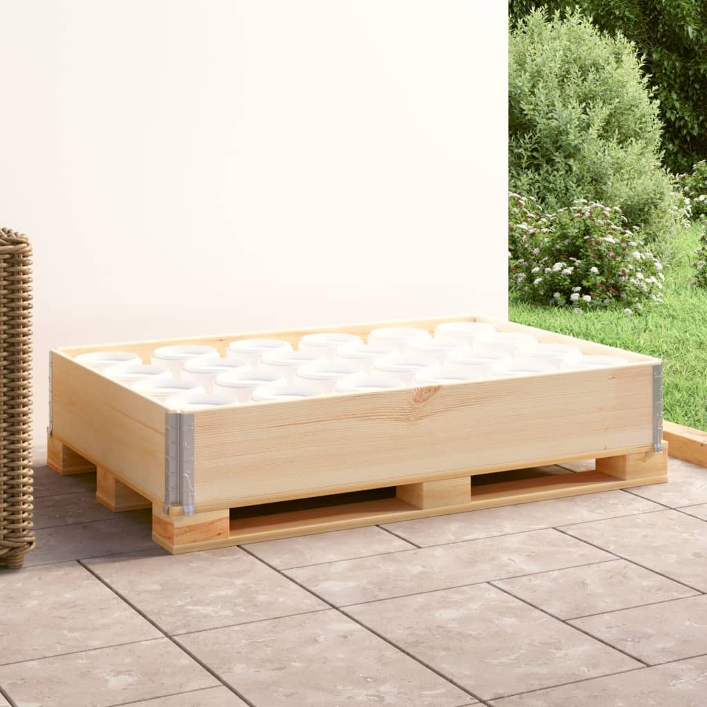 Maison exclusive - collar de caja de pallet madera maciza de pino 80x120 cm
