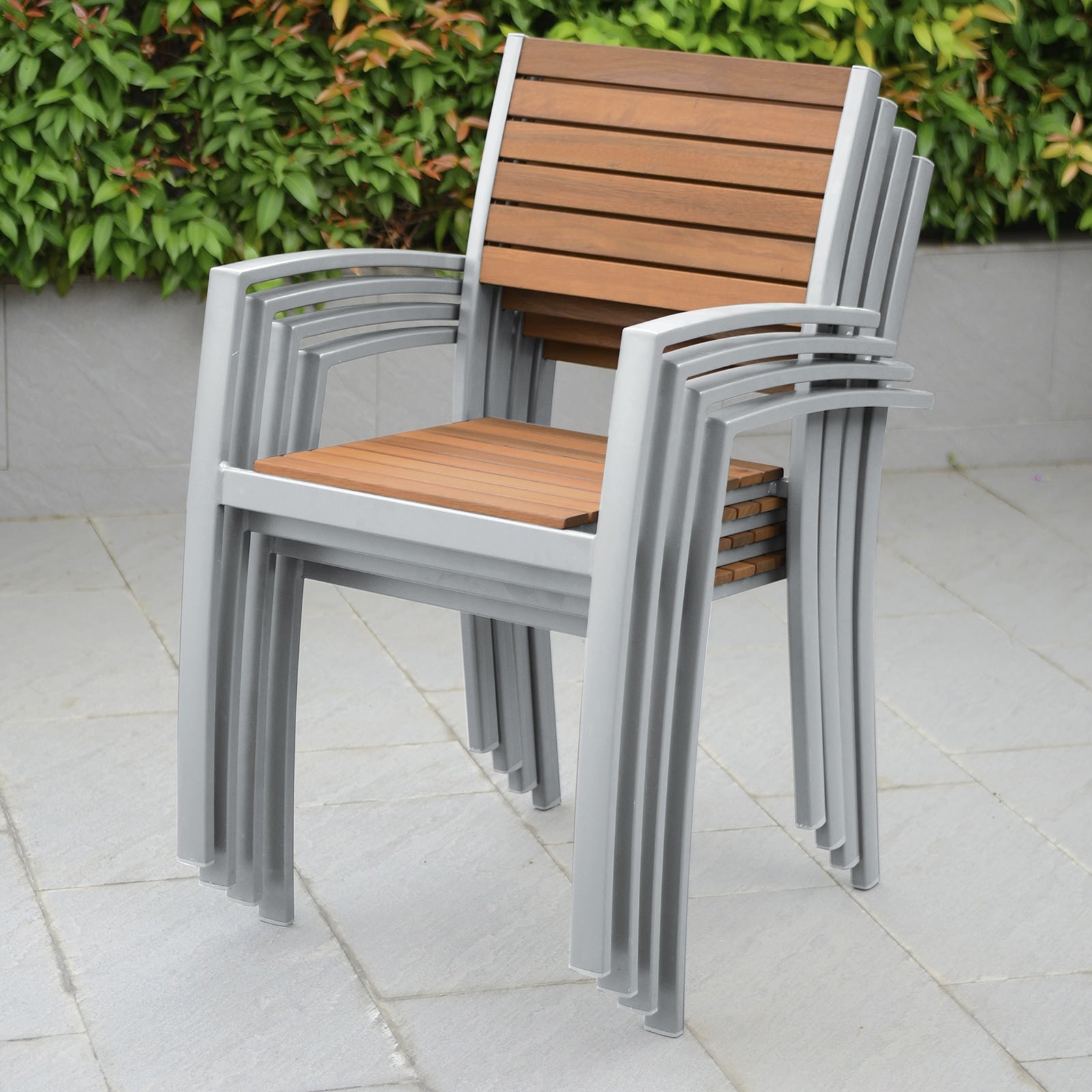 Relaxdays Sedia Da Giardino Vintage - Legno E Ghisa Con Braccioli, Design Retrò - Foto 9