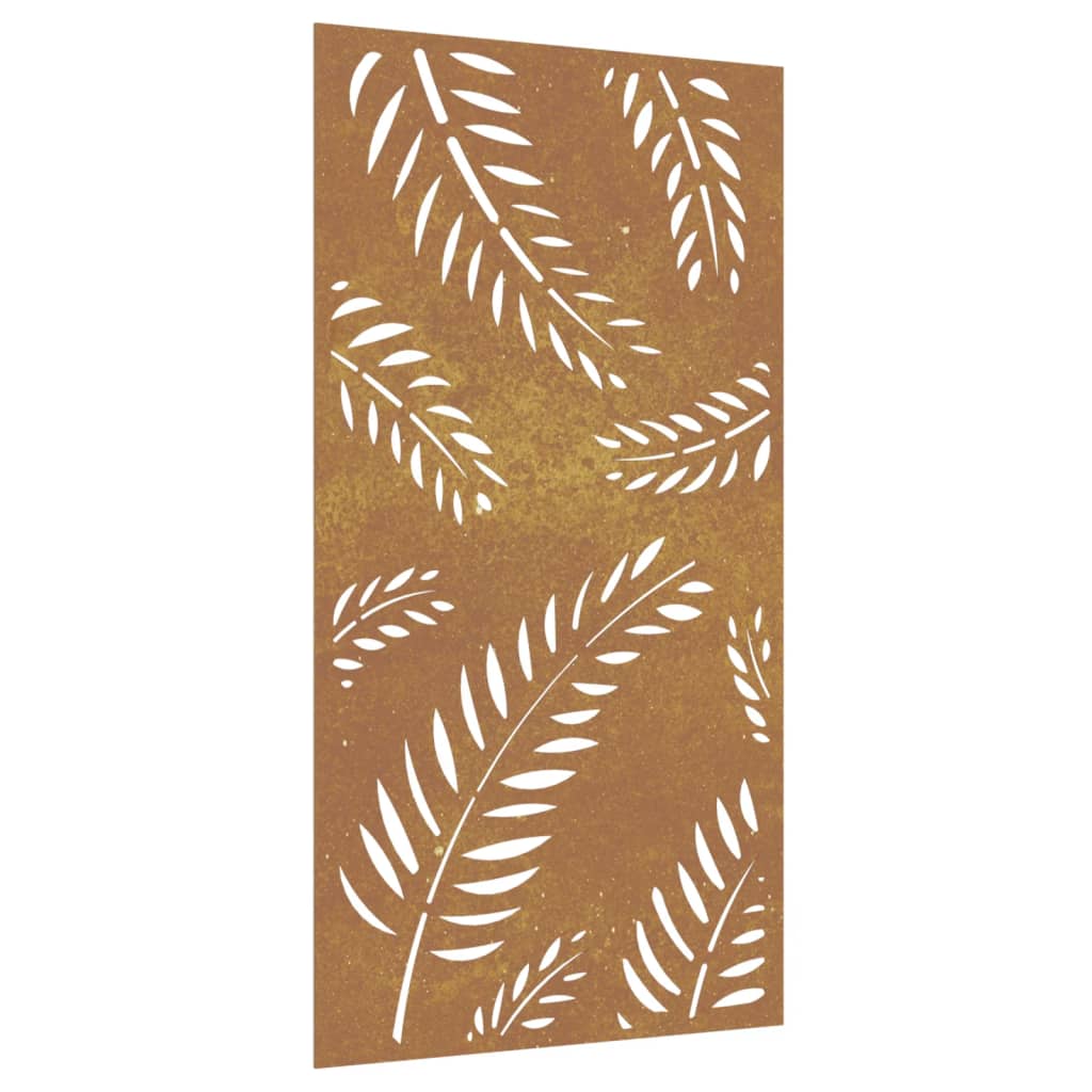 Maison Exclusive - Décoration murale jardin 105x55 cm acier corten design feuille - 2