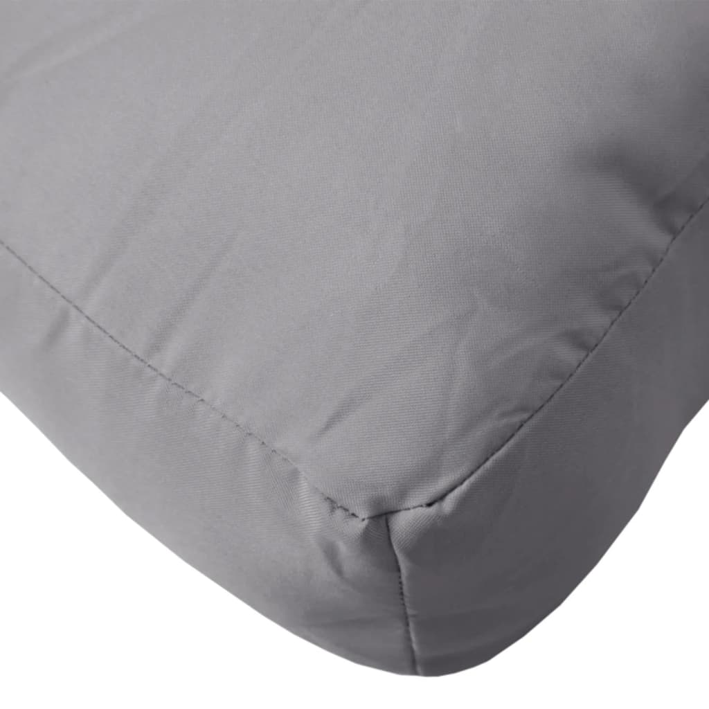 Cojín para sofá de palets tela gris 60x60x12 cm v8645 60 x 60 x 12 cm / Gris - 8