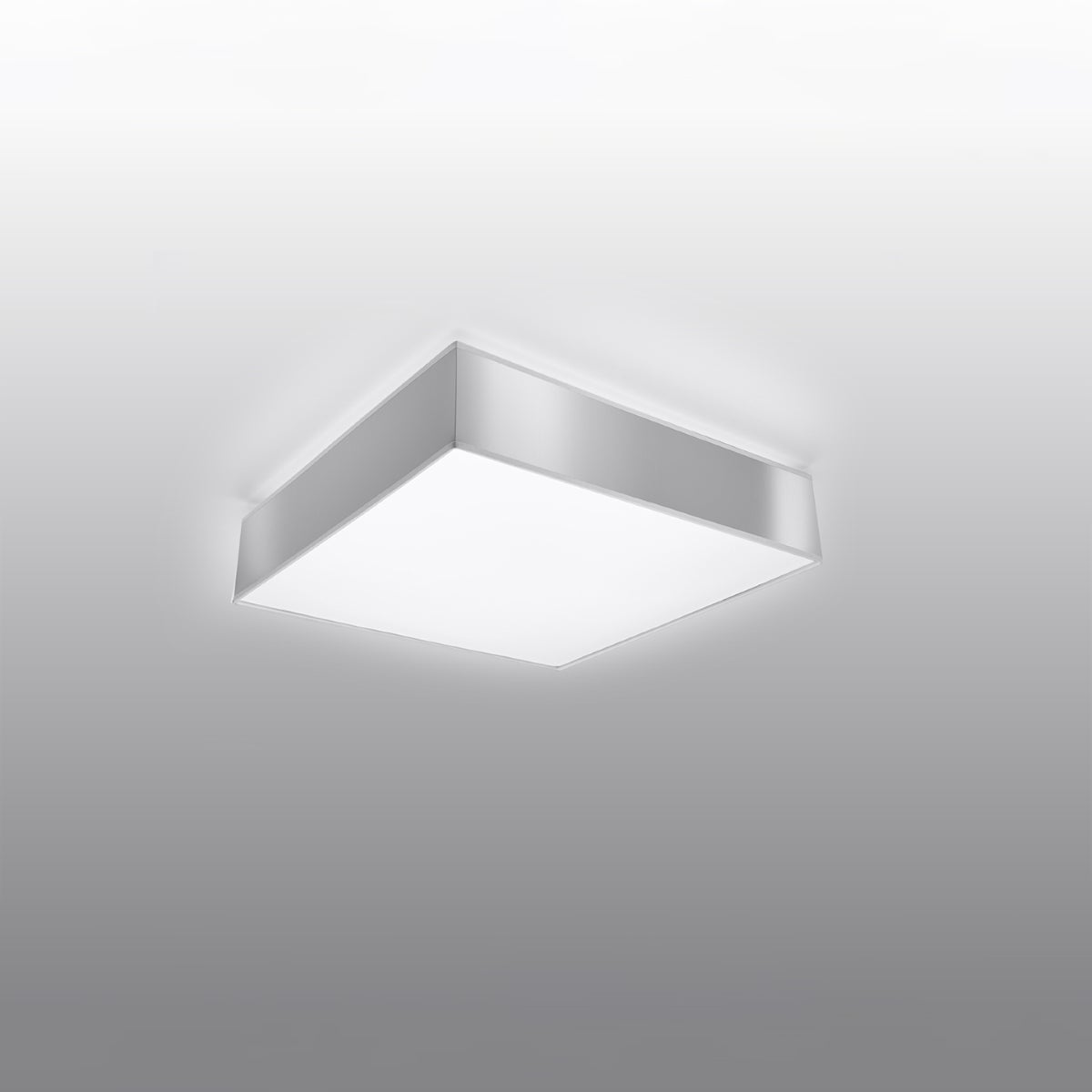 Plafon CARE 25 szary LED 4000K - 25x25x11cm Sollux
