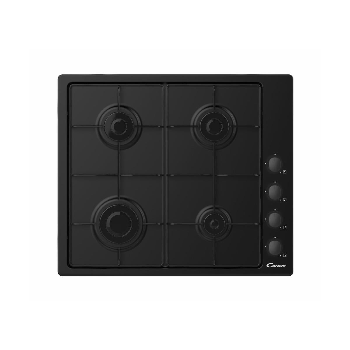 Candy Placa De Cocina A Gas Empotrada Idea Hob Chw6lbb De 4 Quemadores, Color Negro , Leroy Merlin