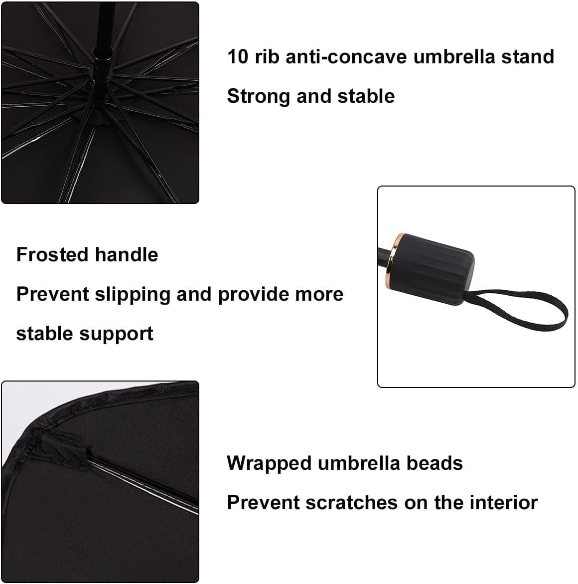 Parasol samochodowy (145 * 79 cm) - Parasol na przednią szybę samochodu - Z torbą do przechowywania - Kompatybilny z większością modeli pojazdów - 3
