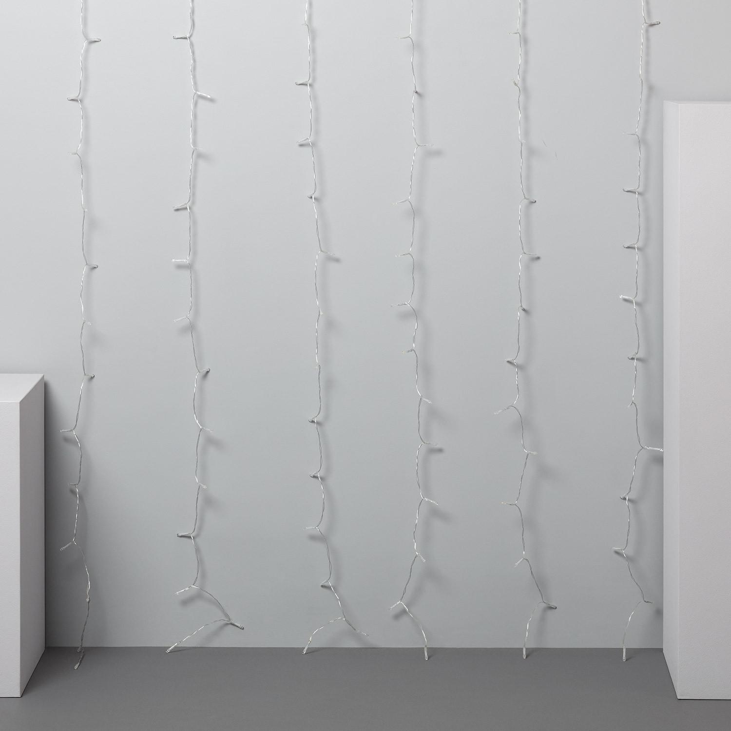 Rideau de Guirlande LED Extérieur avec Piles 1m Centauro Multicolore | Idéal pour Noël - 8