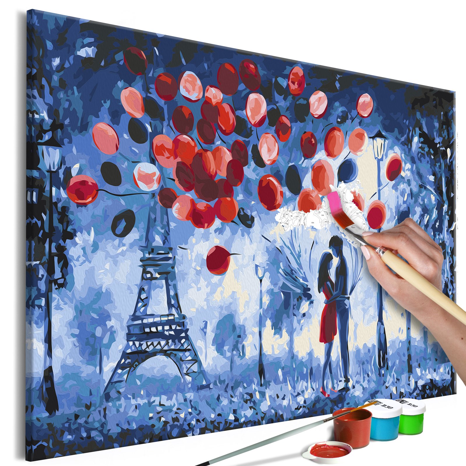 Amoureux De Paris 2026 Calendrier A3 Avec Peinture Artistique