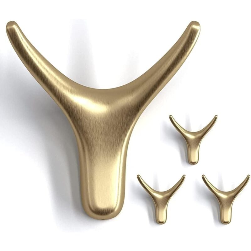 Zestaw 4 wieszaków na ręczniki, wieszak ścienny w kształcie głowy byka