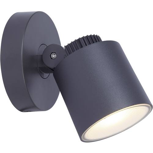 Kinkiet zewnętrzny EXPLORER LED 5W Ciepła biel 380lm antracytowo-biały wym:11,8x13,6x10,7cm IP54 Lutec