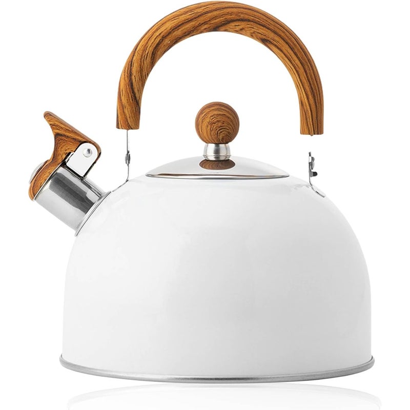 Czajnik do herbaty z gwizdkiem, czajniki z gwizdkiem ze stali nierdzewnej na kuchenkę, czajnik do gorącej wody indukcyjny, 2,5 litra