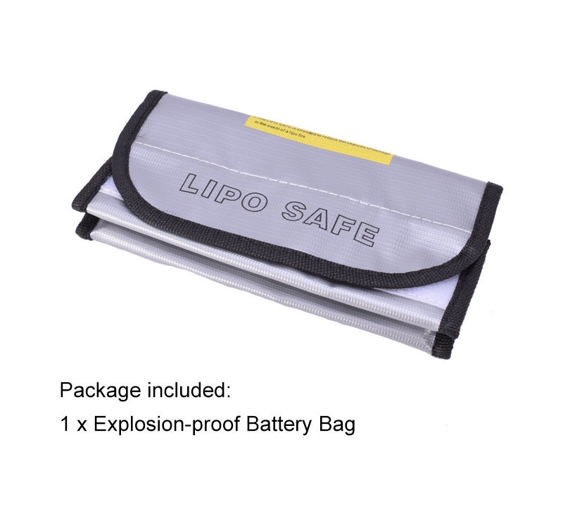 Lot De 3 Sacs De Sécurité Pour Batteries - 23x18 Cm, PVC Ignifuge Et étanche, Rangement Portable Pour Accessoires électroniques