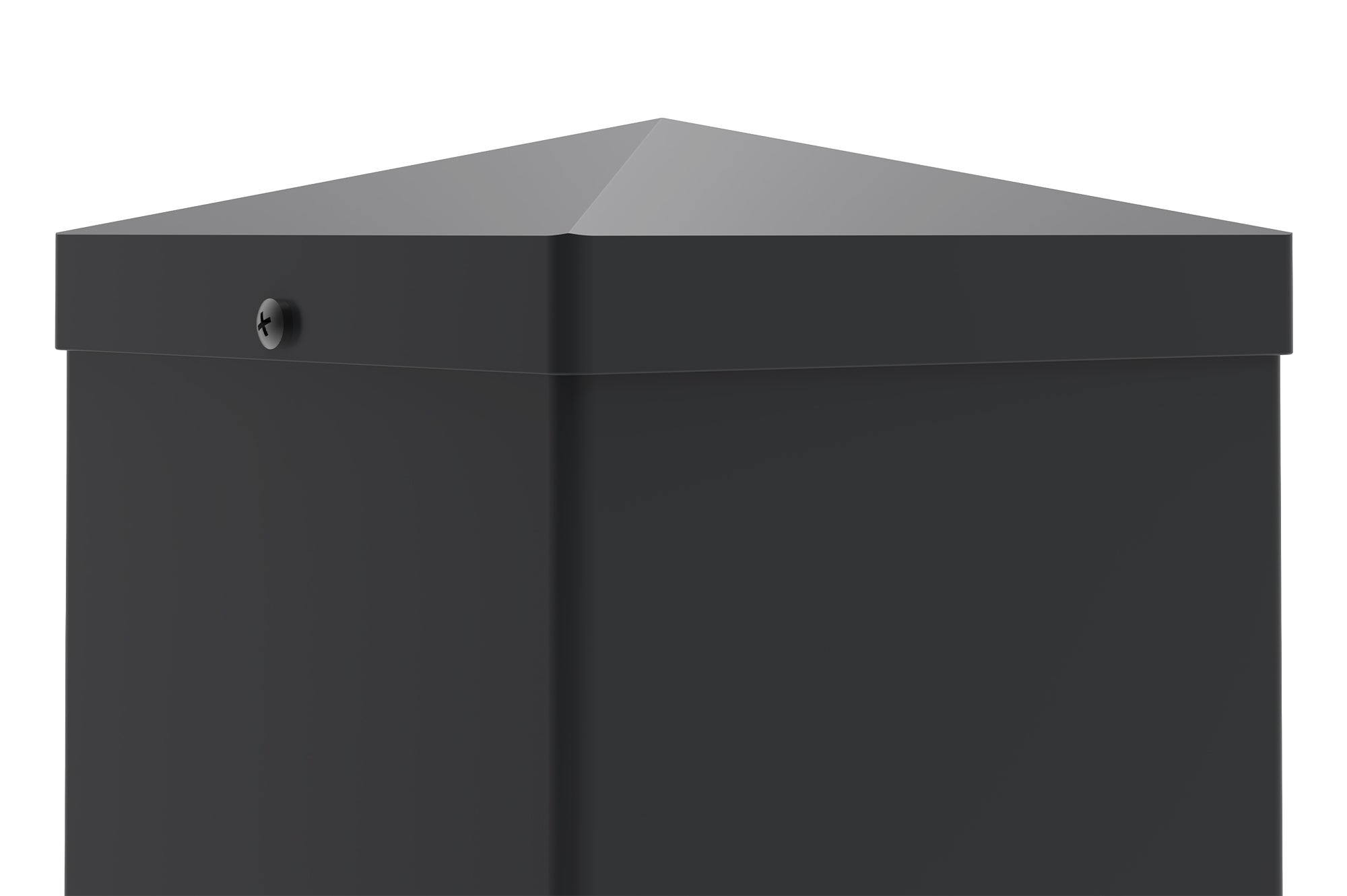 Lot de 2 poteaux en fer CARMO 15x15cm H.205cm noir - 3