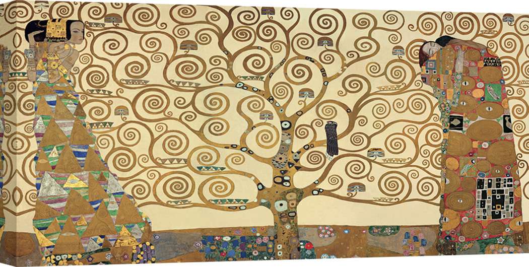 Gustav Klimt Larmes D'or Et Baiser Peintures Sur Toile Art Mural