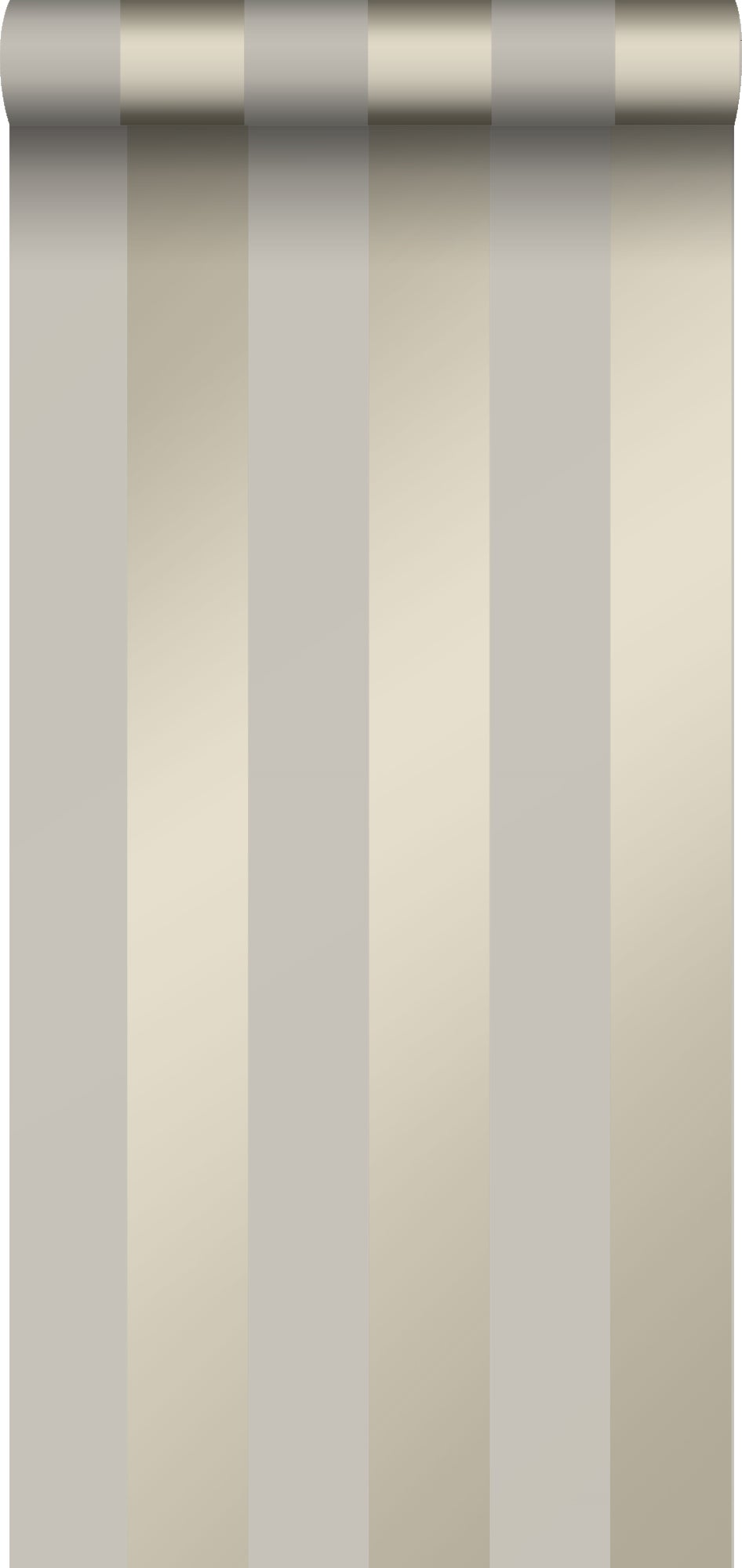 Papel pintado rayas gris pardo - 53 cm x 10.05 m - origin wallcoverings