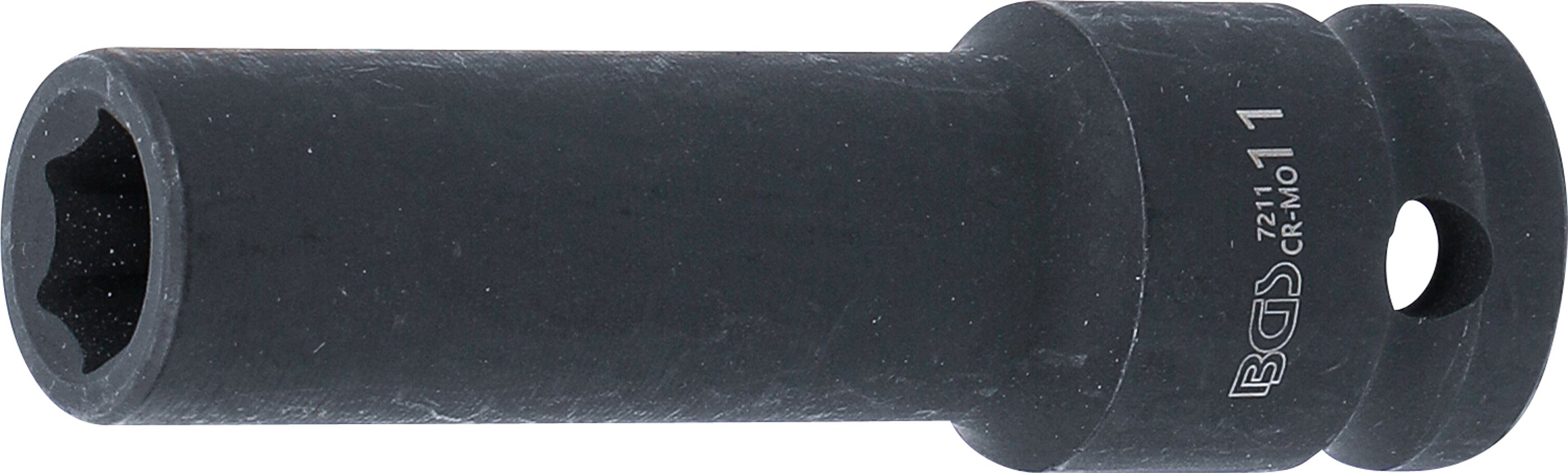 BGS 7211 | Bussola esagonale, profonda | 12,5 mm (1/2") | 11 mm