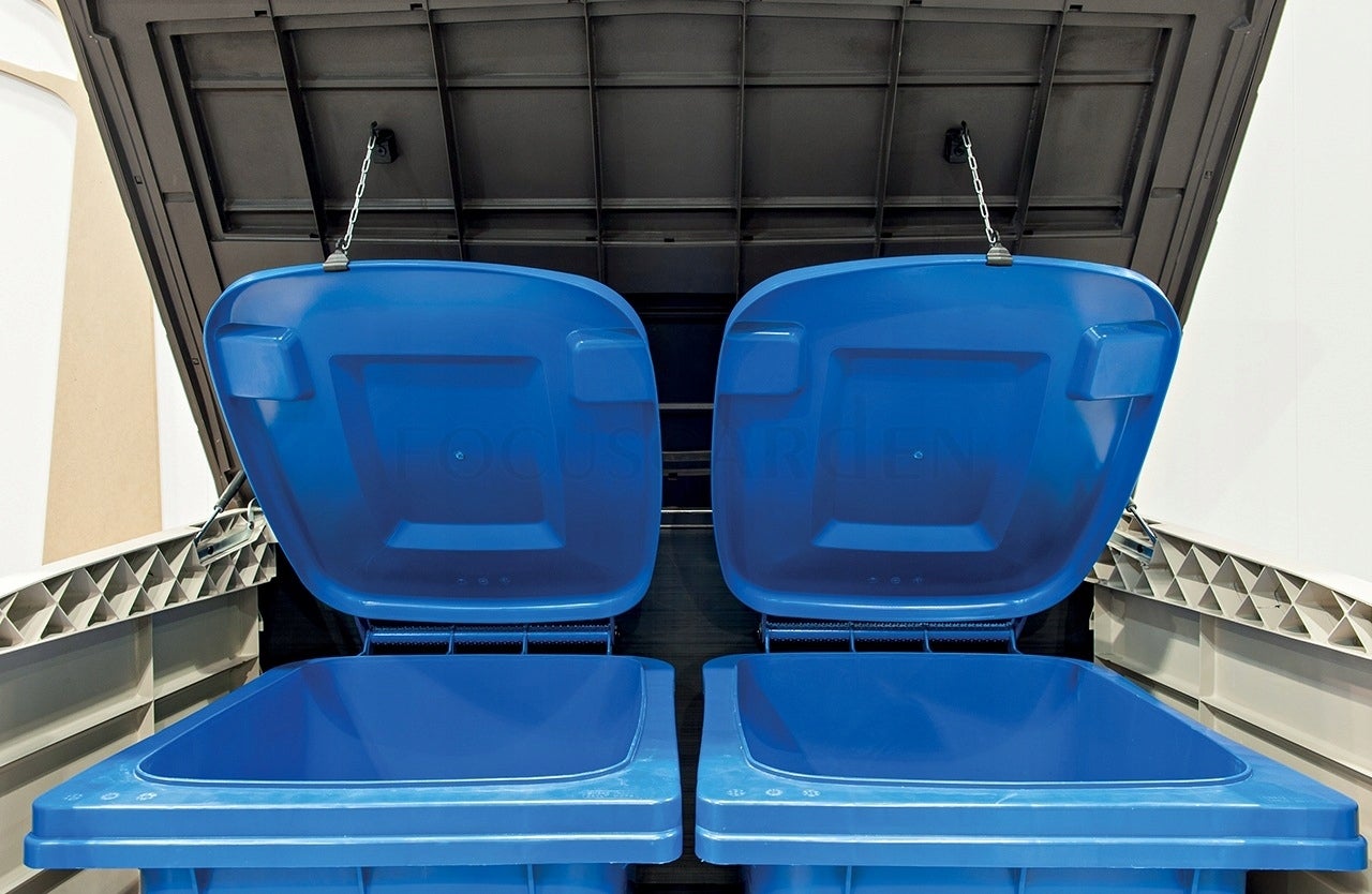 Caja de herramientas Keter Store-It-Out Max para exteriores, beige, 1200 l, con pistones automáticos, 145,5 x 82 x 125 cm - Keter - 6