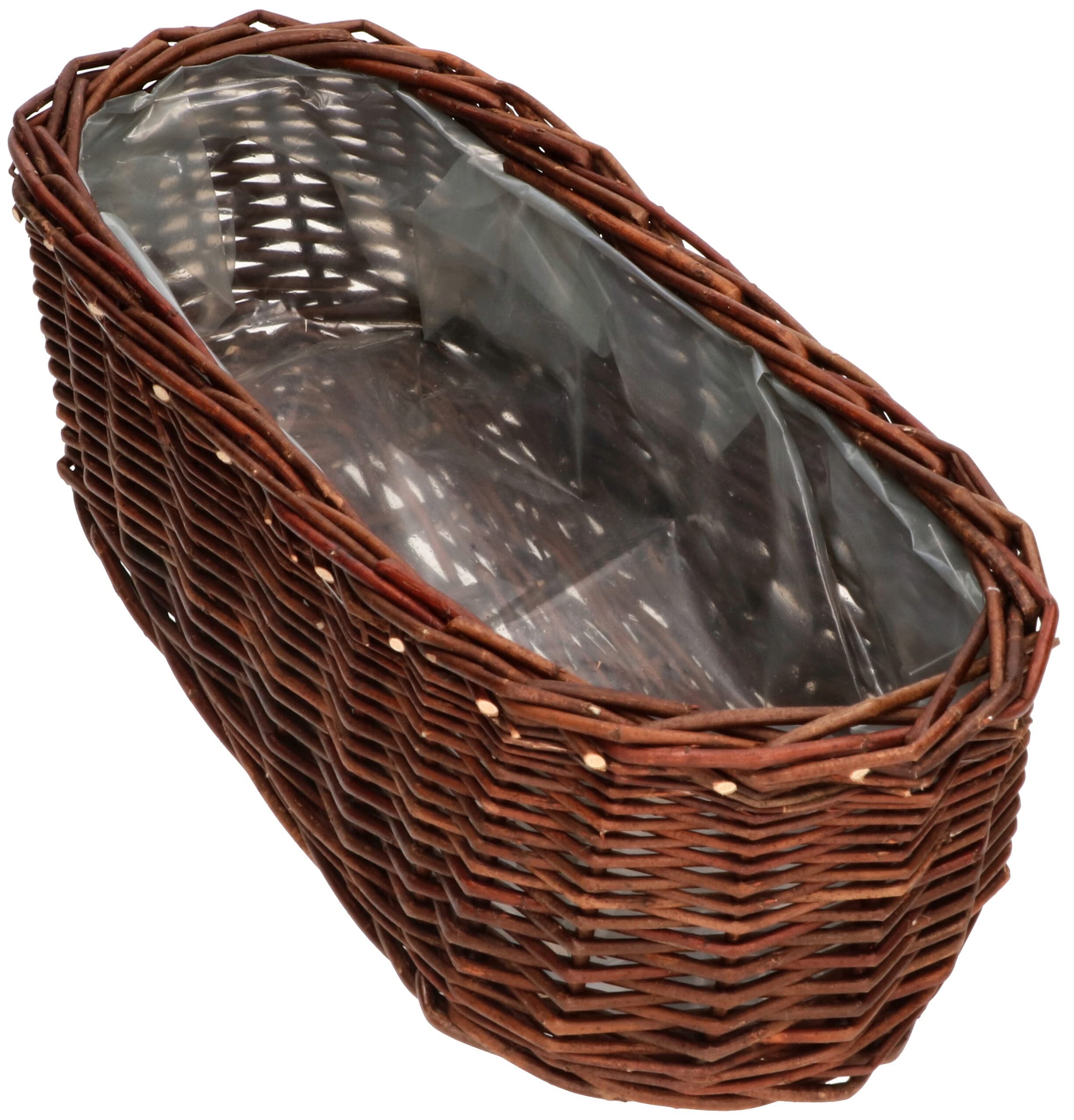Zestaw 2 doniczki osłonki wiklinowe koszyk na kwiaty - 40 cm - KOTARBAU - 6