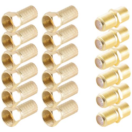 Lot De 4 Fiches Antenne RF Mâle à 90° - 9.5 Mm - Connecteur Coaxial Angulaire Pour TV, SAT