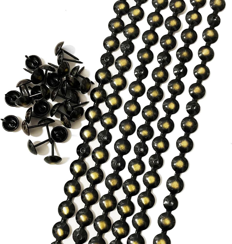 10-metrowe czarne, dekoracyjne paski z gwoździami do sof, akcesoriów meblowych DIY (11 mm)