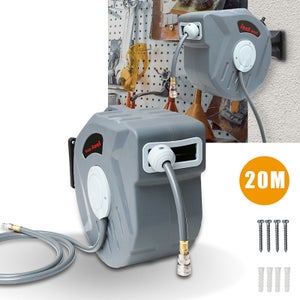 AREBOS Avvolgitubo Aria Compressa Avvolgitubo Automatico A Tamburo 20 M 27125074 - Foto 8