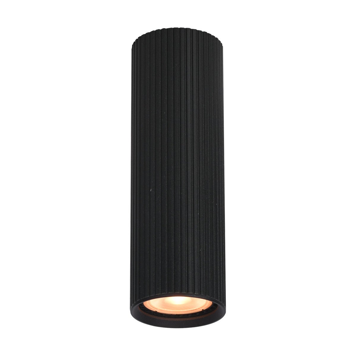Reflektor sufitowy spot natynkowy Rilok okrągły czarny piaskowany 1xGU10x10W nowoczesna wym: 17 x 5,5 x 5,5 cm aluminium Italux