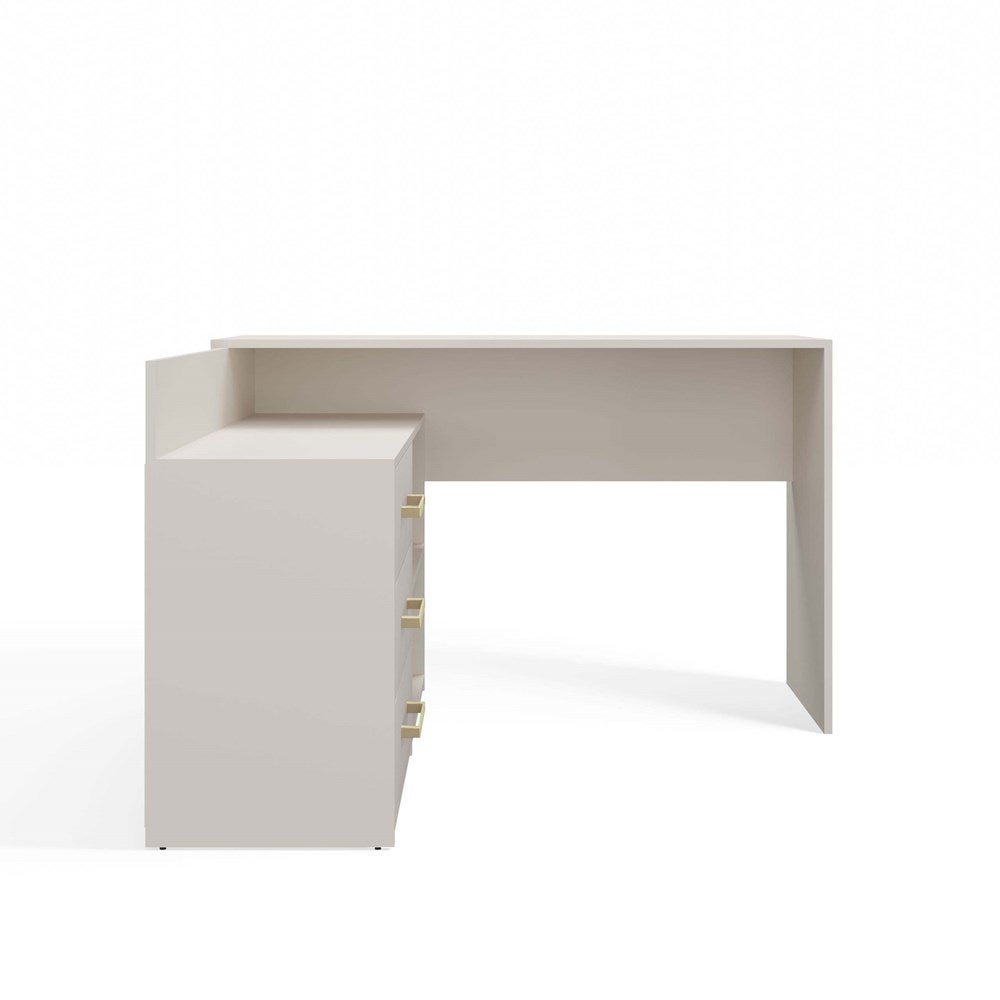Biurko narożne: 3 szuflady, Cashmere, 120 x 76 x 50 cm - 6