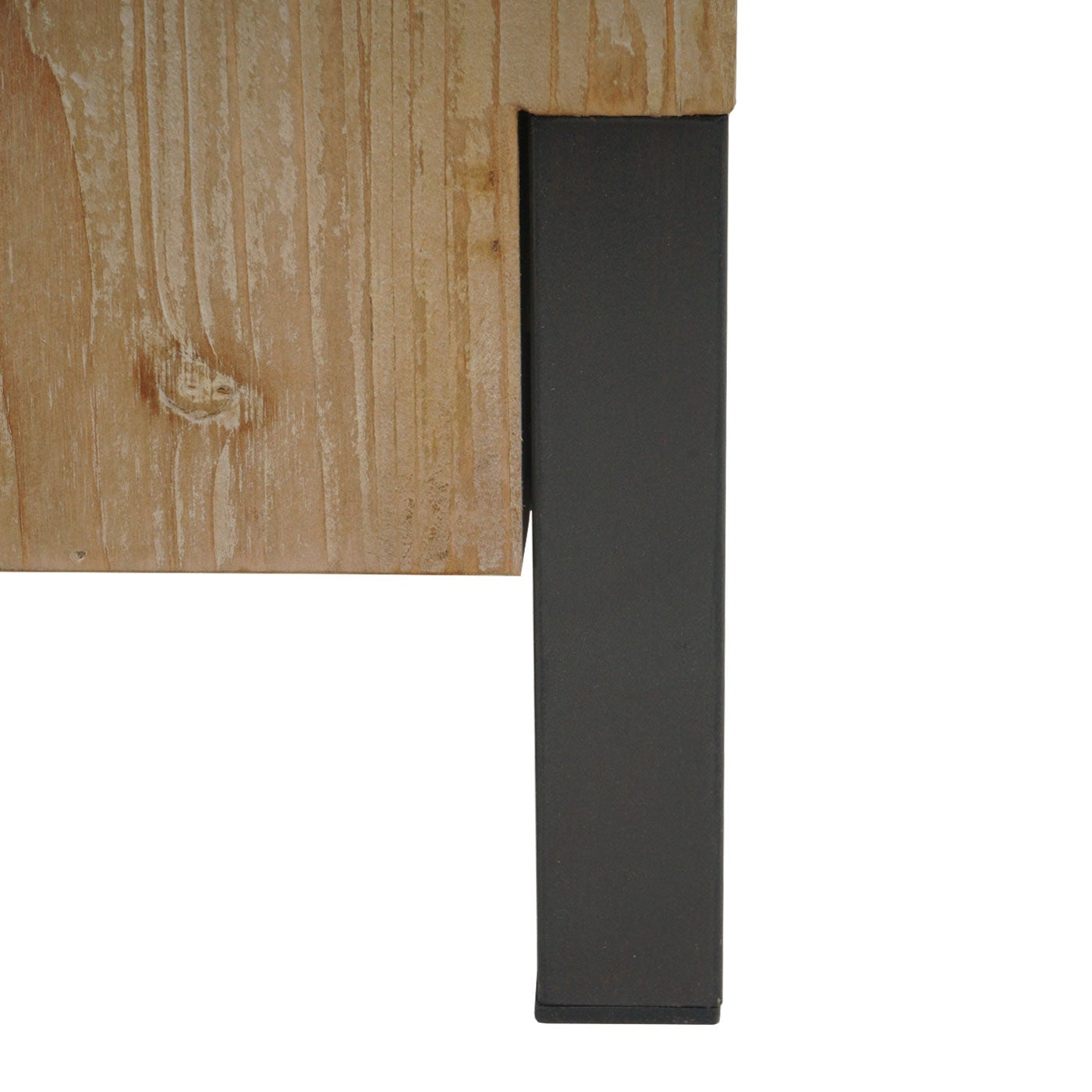 Stołek HWC-L76, stołek drewniany, przemysłowy metalowy z litego drewna z certyfikatem MVG, naturalny - 7