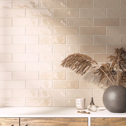 Carrelage Effet Zellige NOLITA Beige 6,5x20 - 5