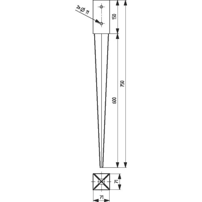 Ancre à enfoncer - Alberts - 2