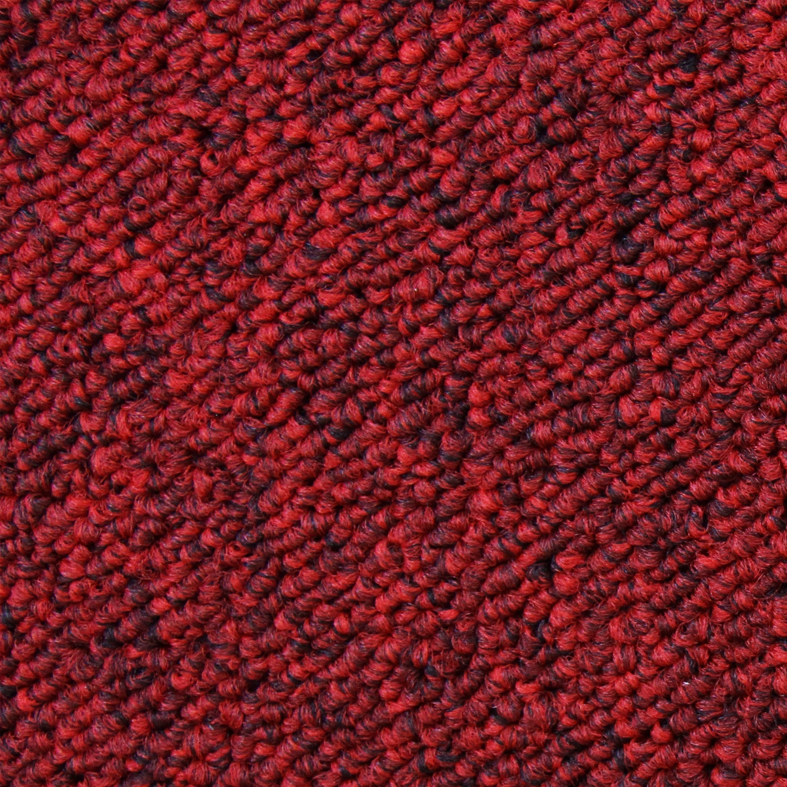 Dalle de Moquette Ultra-Résistant Couleur Rouge pour Usage Professionnel, Paquet de 20 Dalles de 50cm x 50cm (Superficie - 3
