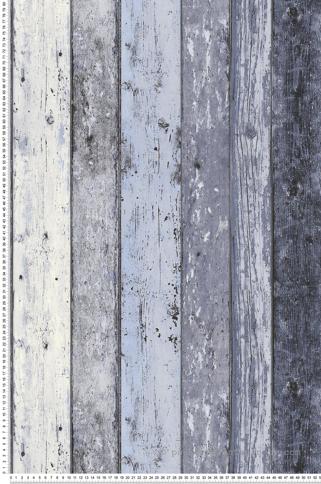 Tapeta wygląd drewna niebieskim - 53 cm x 10.05 m - A.S. CRÉATION