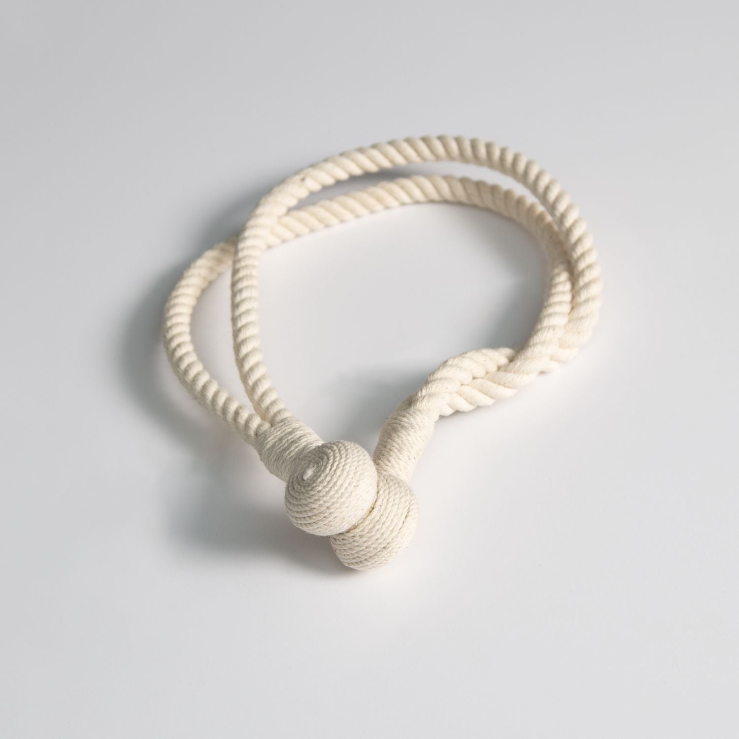 Embrasse Lien Double Aimanté En Corde - V.créations - Ecru