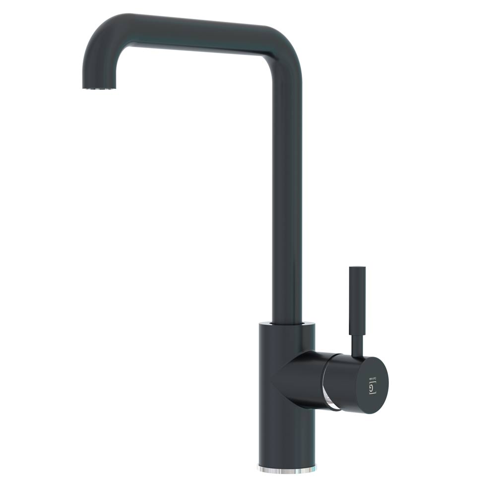 GALINDO 8648616 THEO Grifo Cocina Caño Alto Negro Leroy Merlin