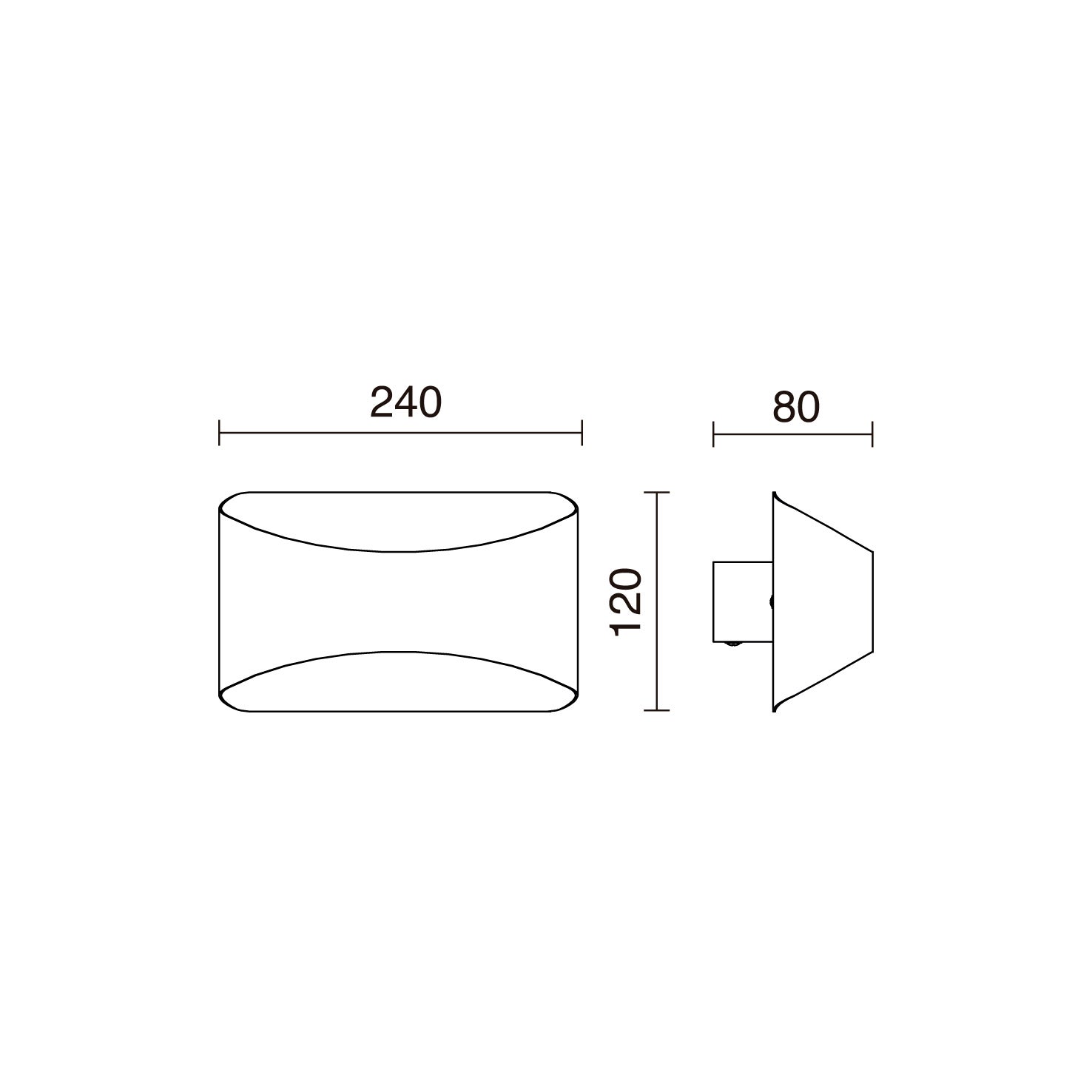 Applique COOPER LED SMD 2835 9W 850lm 3000K Noir - 5