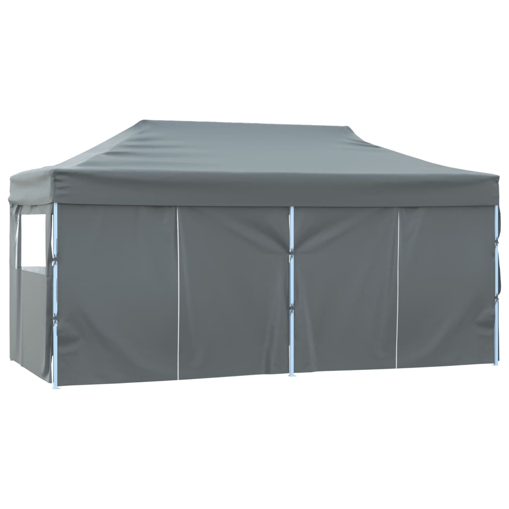 Tente pliante professionnelle 4 parois acier anthracite 3x6 m - COMFORTXL - 4